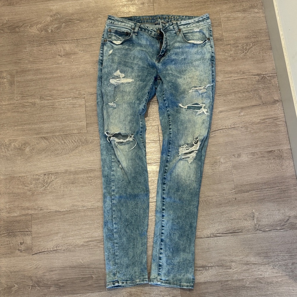 American Eagle skinny next level flex jeans.  34x34